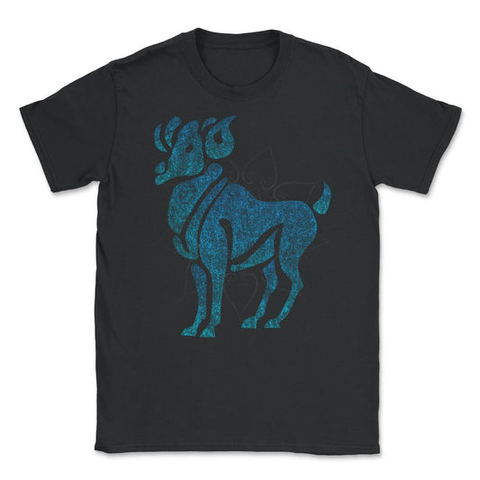 Zodiac Sign Pisces Unisex T-Shirt - Black