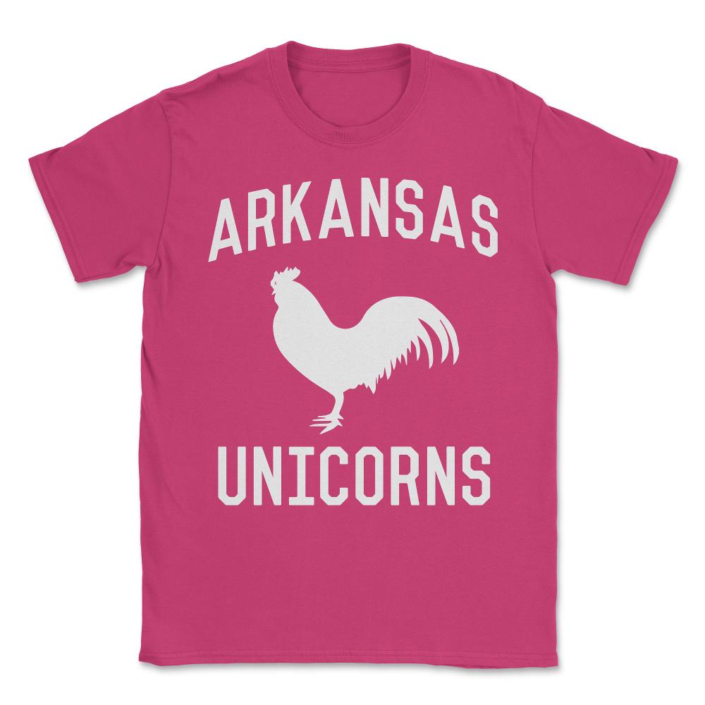 Arkansas Unicorns Unisex T-Shirt - Heliconia