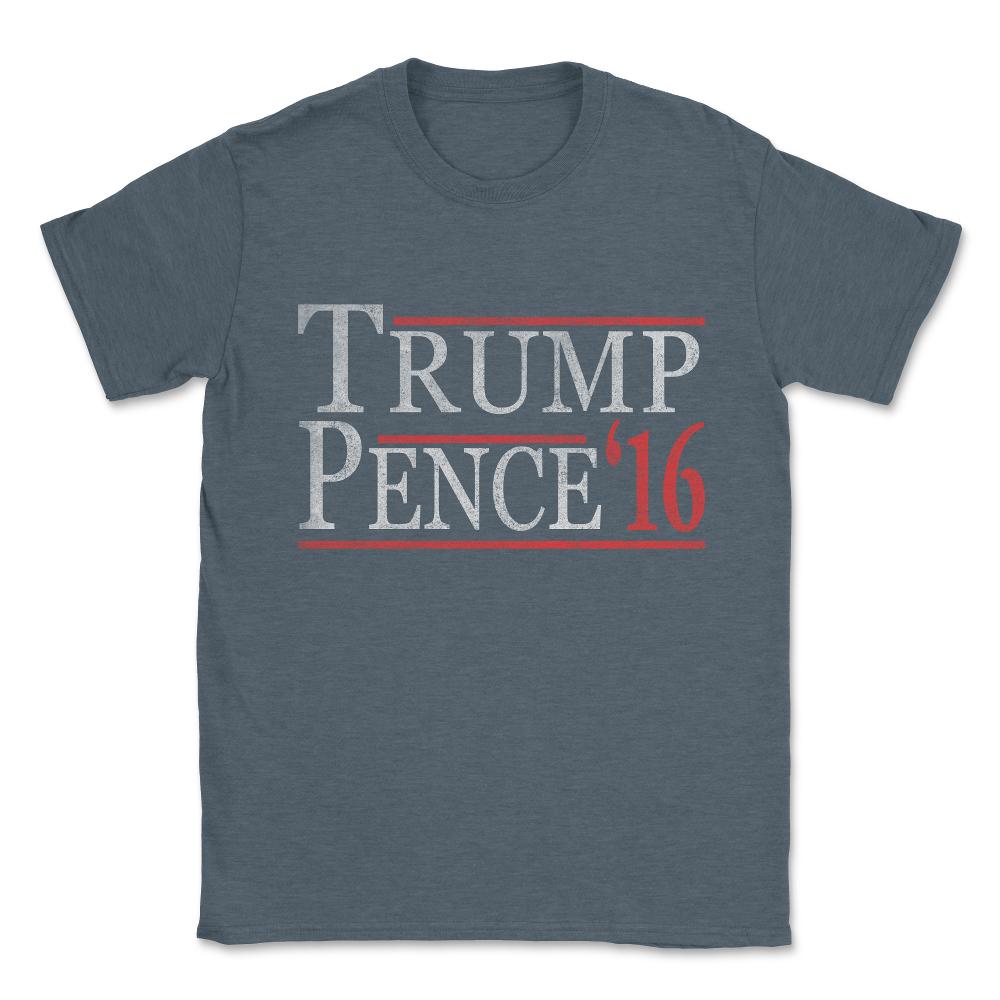 Vintage Donald Trump Mike Pence Unisex T-Shirt - Dark Grey Heather