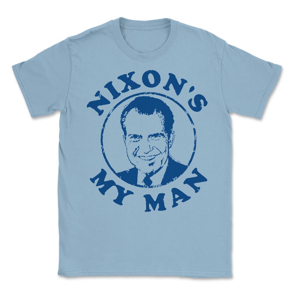 Nixons My Man Unisex T-Shirt - Light Blue