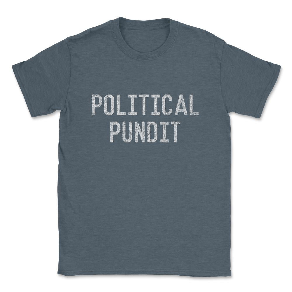 Political Pundit Vintage Unisex T-Shirt - Dark Grey Heather