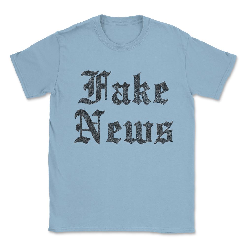 Fake News Vintage Unisex T-Shirt - Light Blue