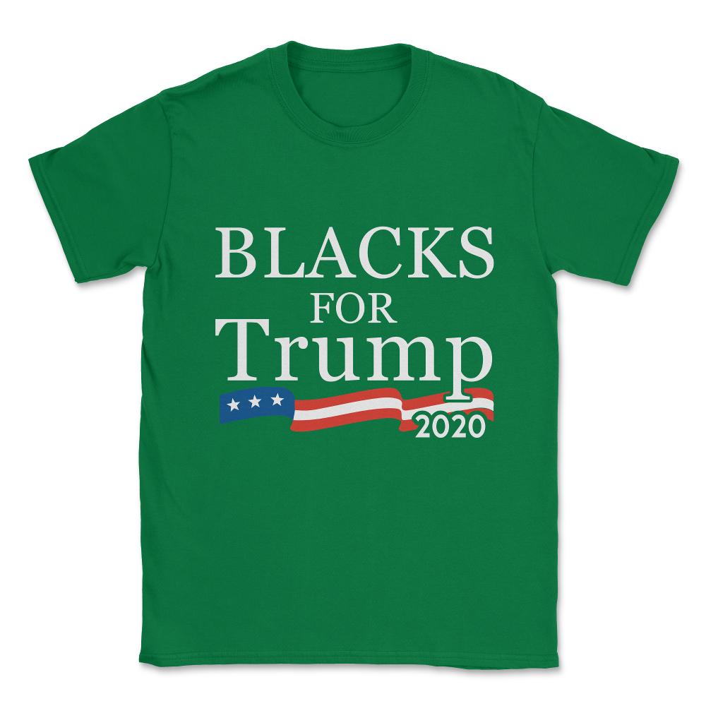 Black Conservatives For Trump 2020 Unisex T-Shirt - Green