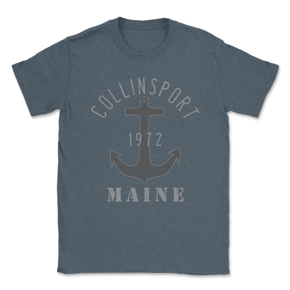 Collinsport Maine Vintage Unisex T-Shirt - Dark Grey Heather