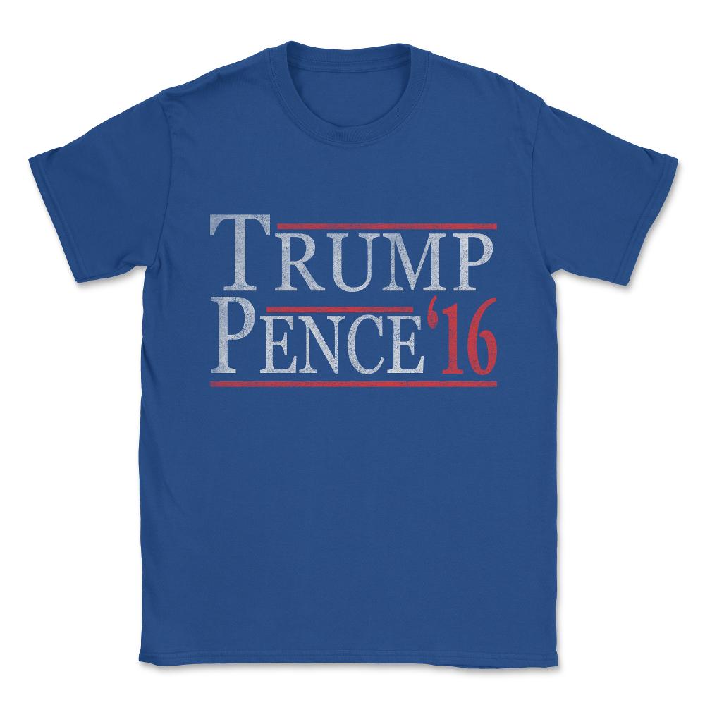 Vintage Donald Trump Mike Pence Unisex T-Shirt - Royal Blue