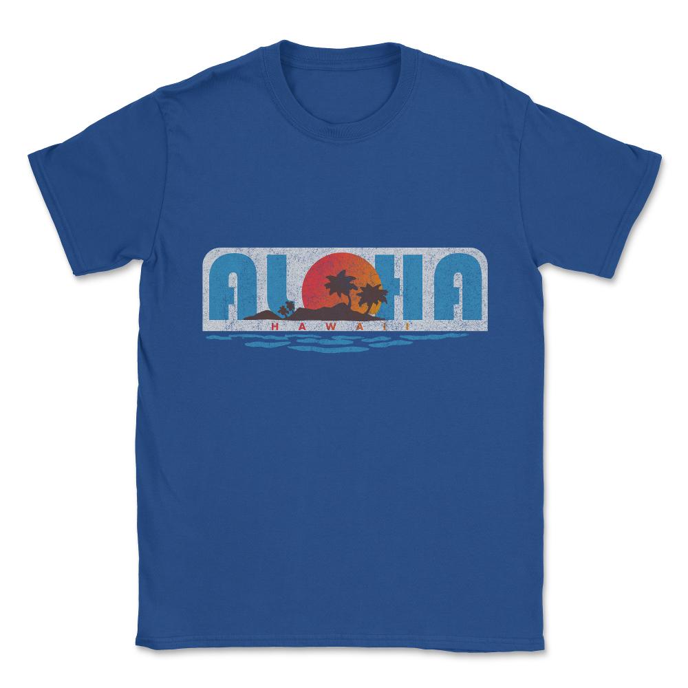 Aloha Hawaii Unisex T-Shirt - Royal Blue
