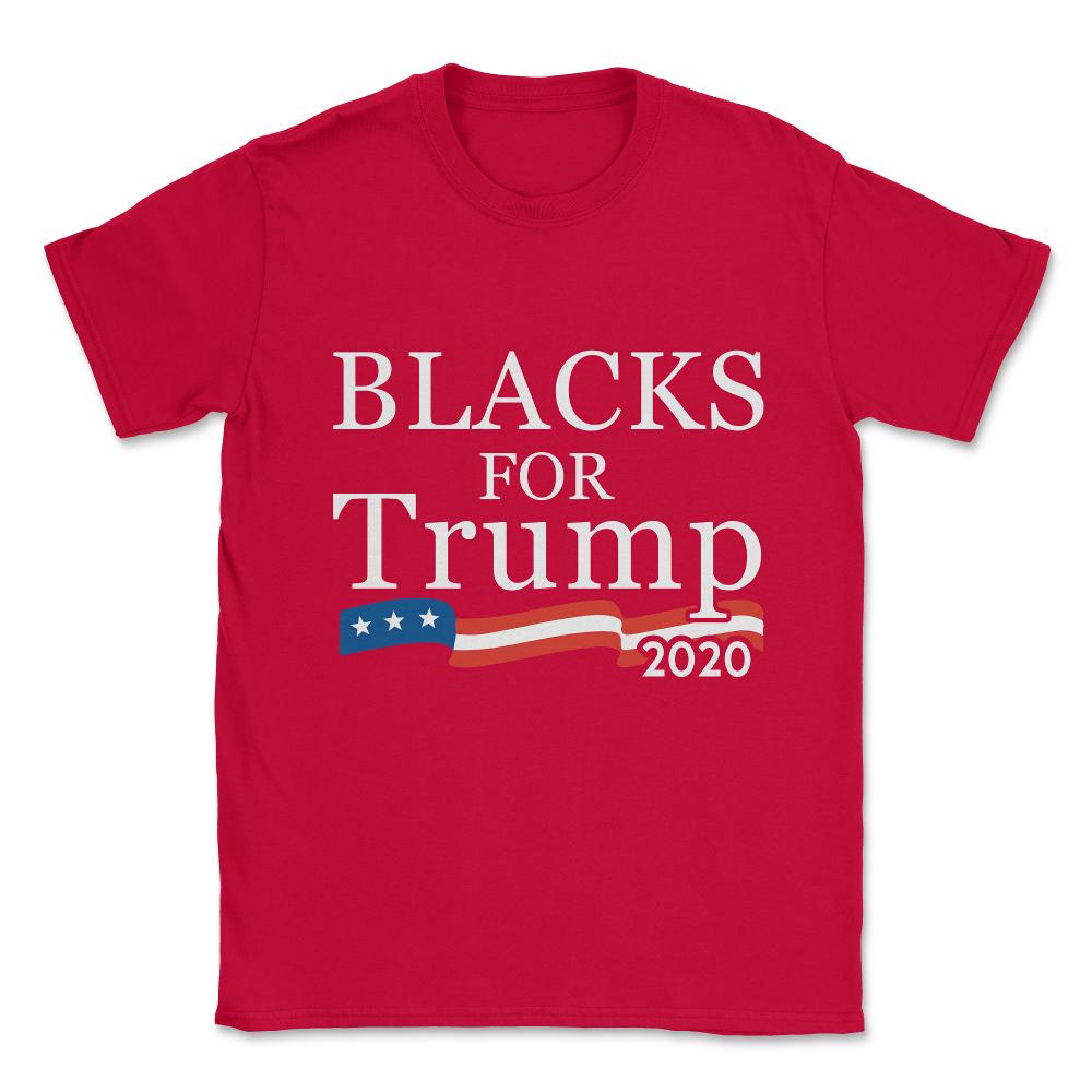 Black Conservatives For Trump 2020 Unisex T-Shirt - Red