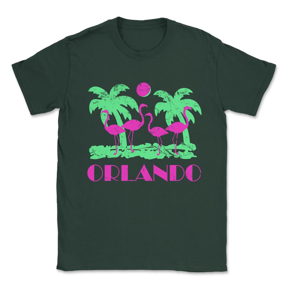 Retro Orlando Florida Unisex T-Shirt - Forest Green