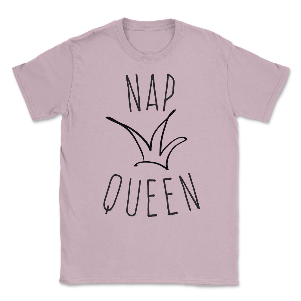 Nap Queen Unisex T-Shirt - Light Pink