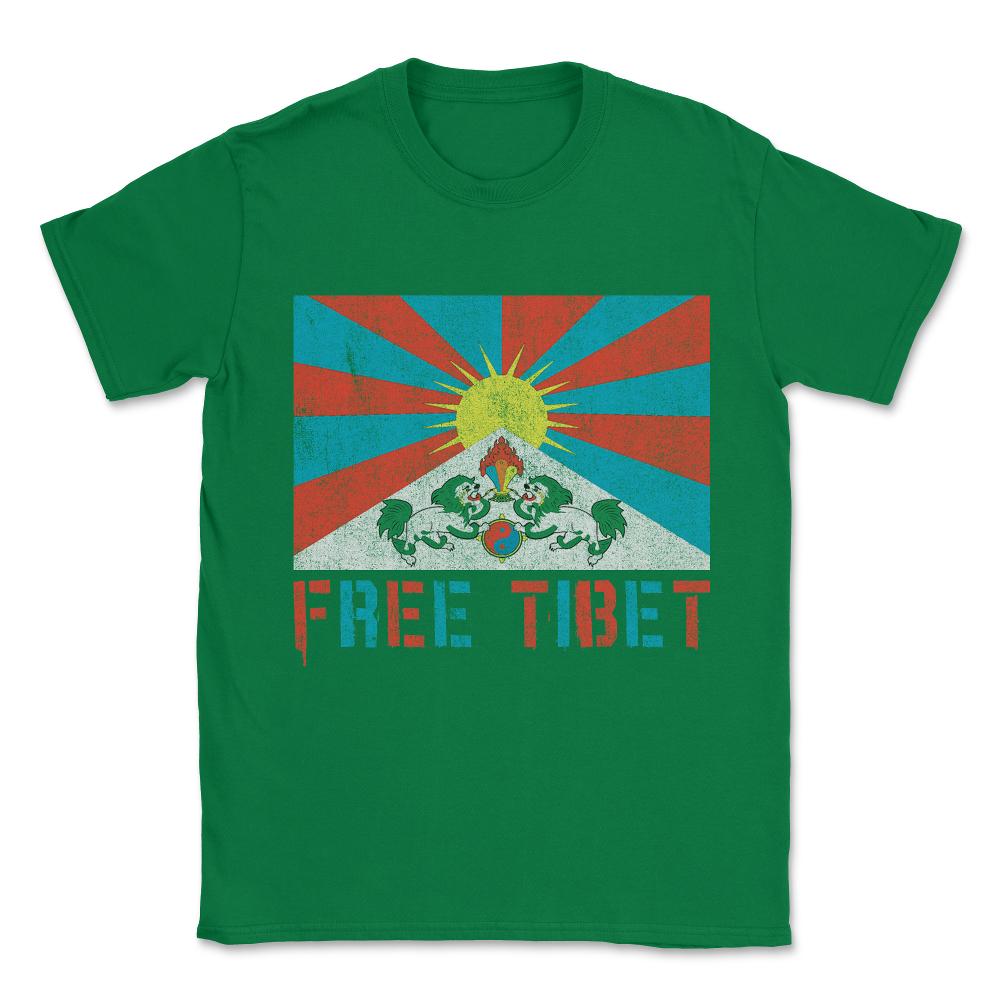 Free Tibet Unisex T-Shirt - Green
