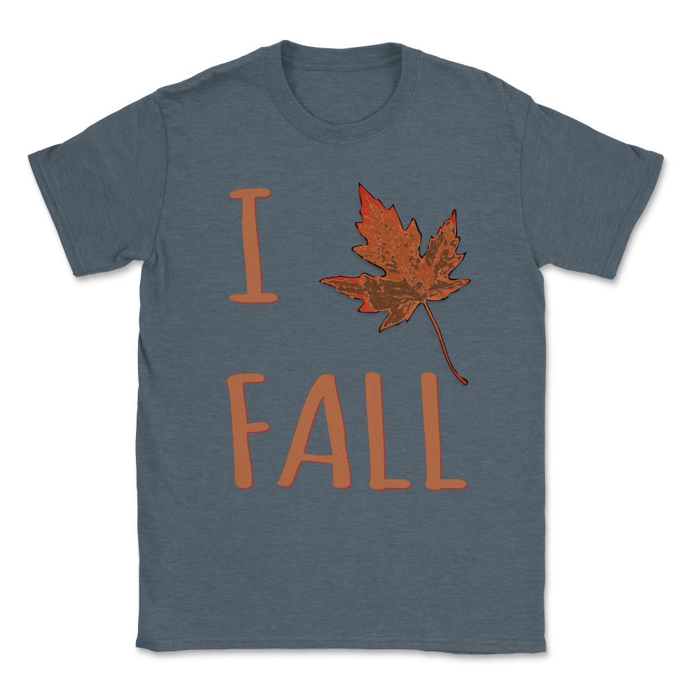 I Love Fall Unisex T-Shirt - Dark Grey Heather