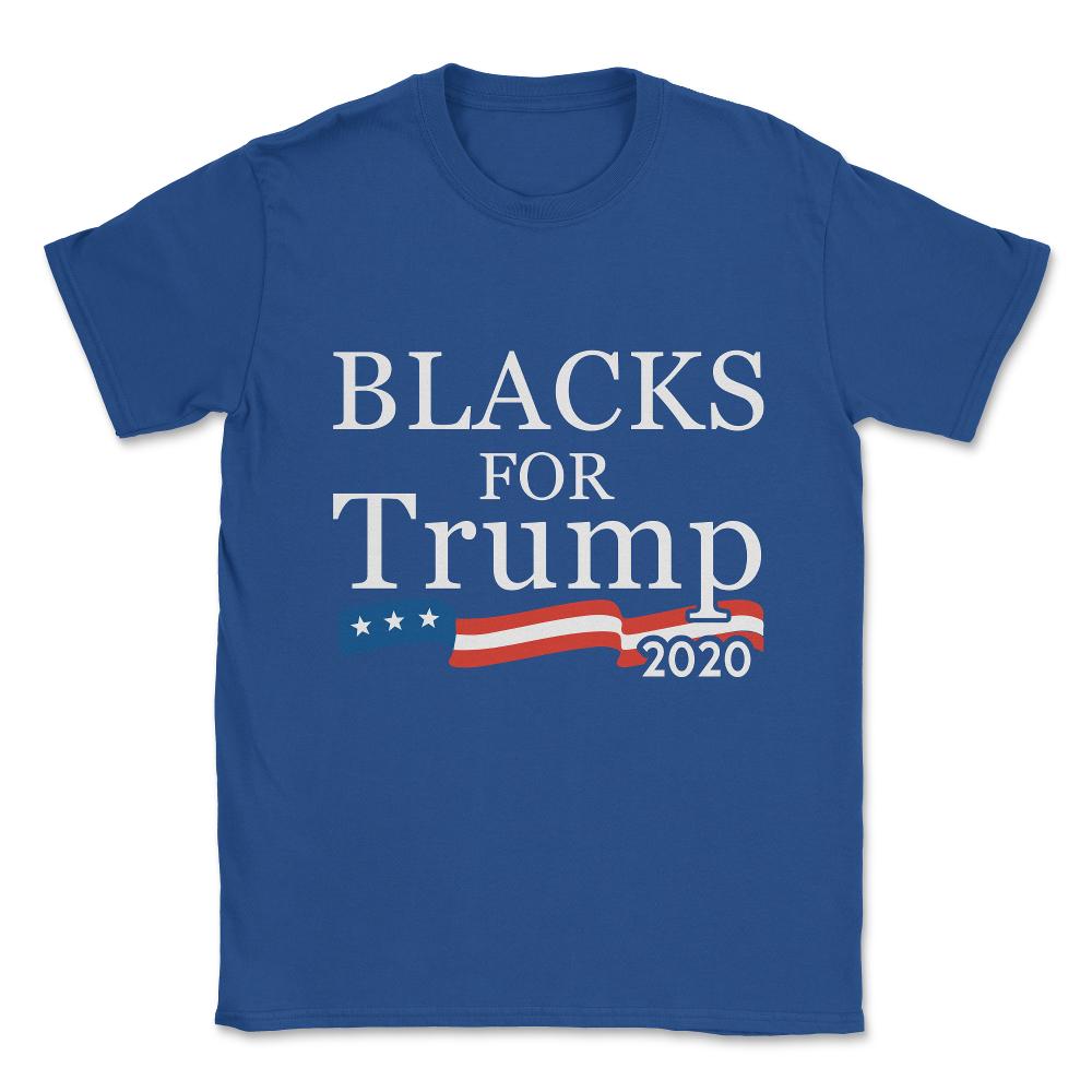 Black Conservatives For Trump 2020 Unisex T-Shirt - Royal Blue