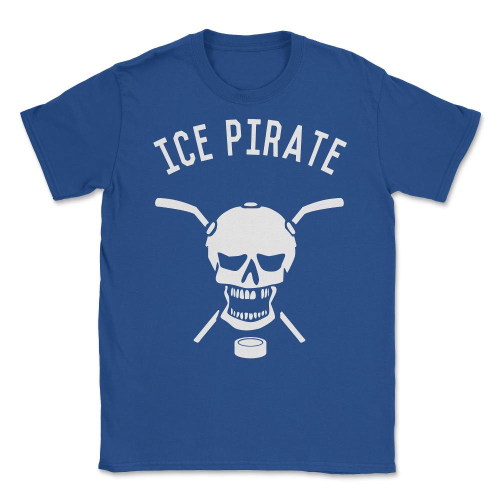 Ice Pirate Hockey Unisex T-Shirt - Royal Blue