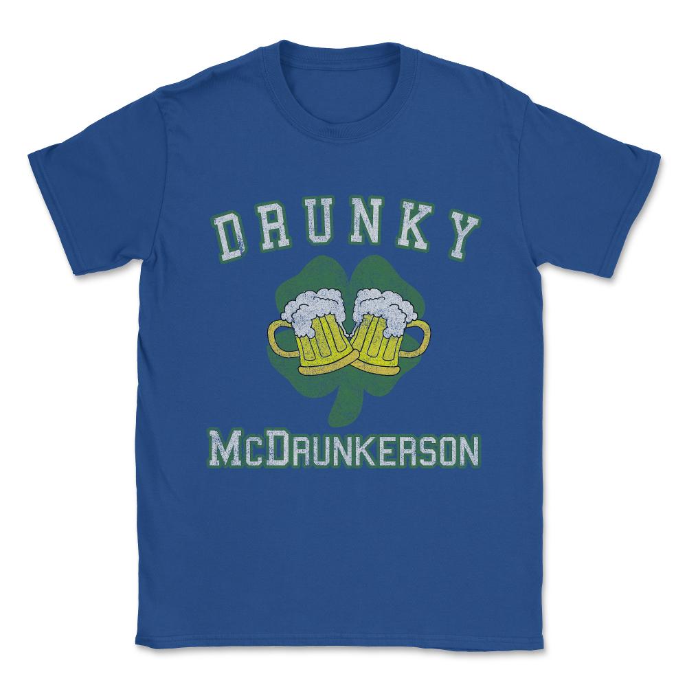Drunky Mcdrunkerson Vintage Unisex T-Shirt - Royal Blue