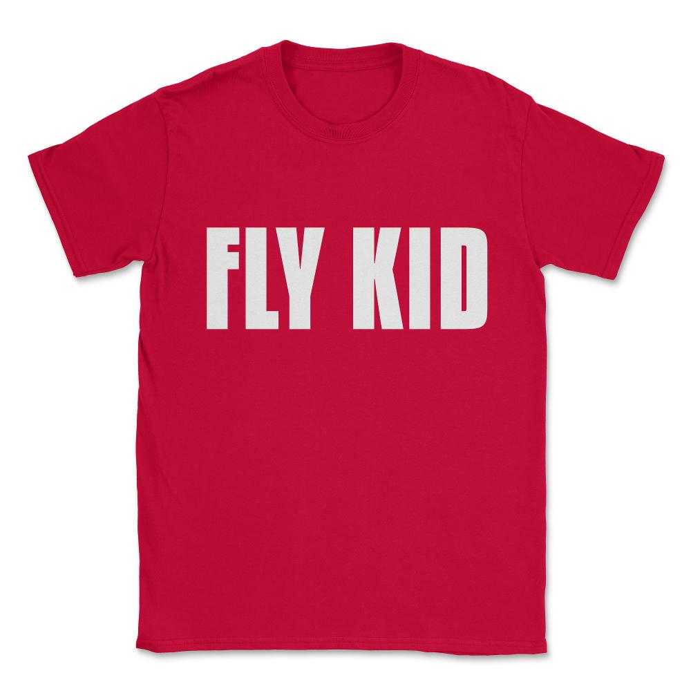 Fly Kid Funny Family Unisex T-Shirt - Red