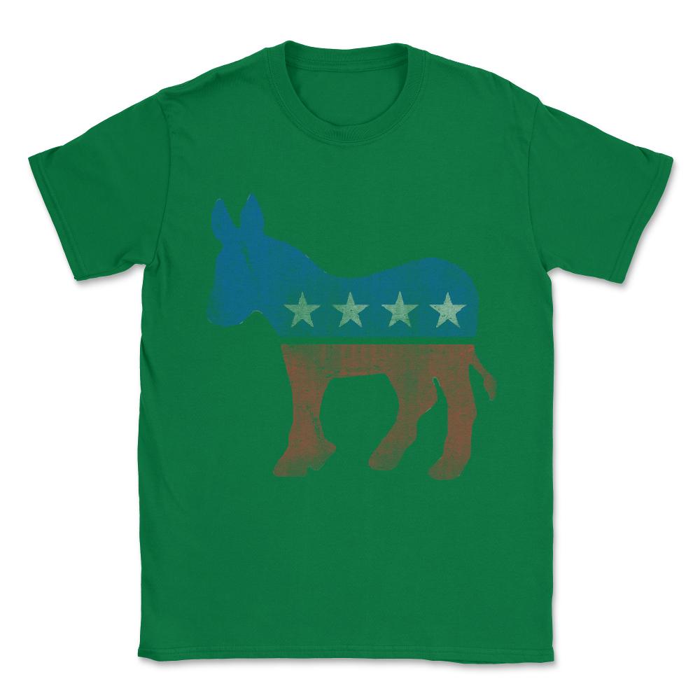 Democrat Donkey Vintage Unisex T-Shirt - Green