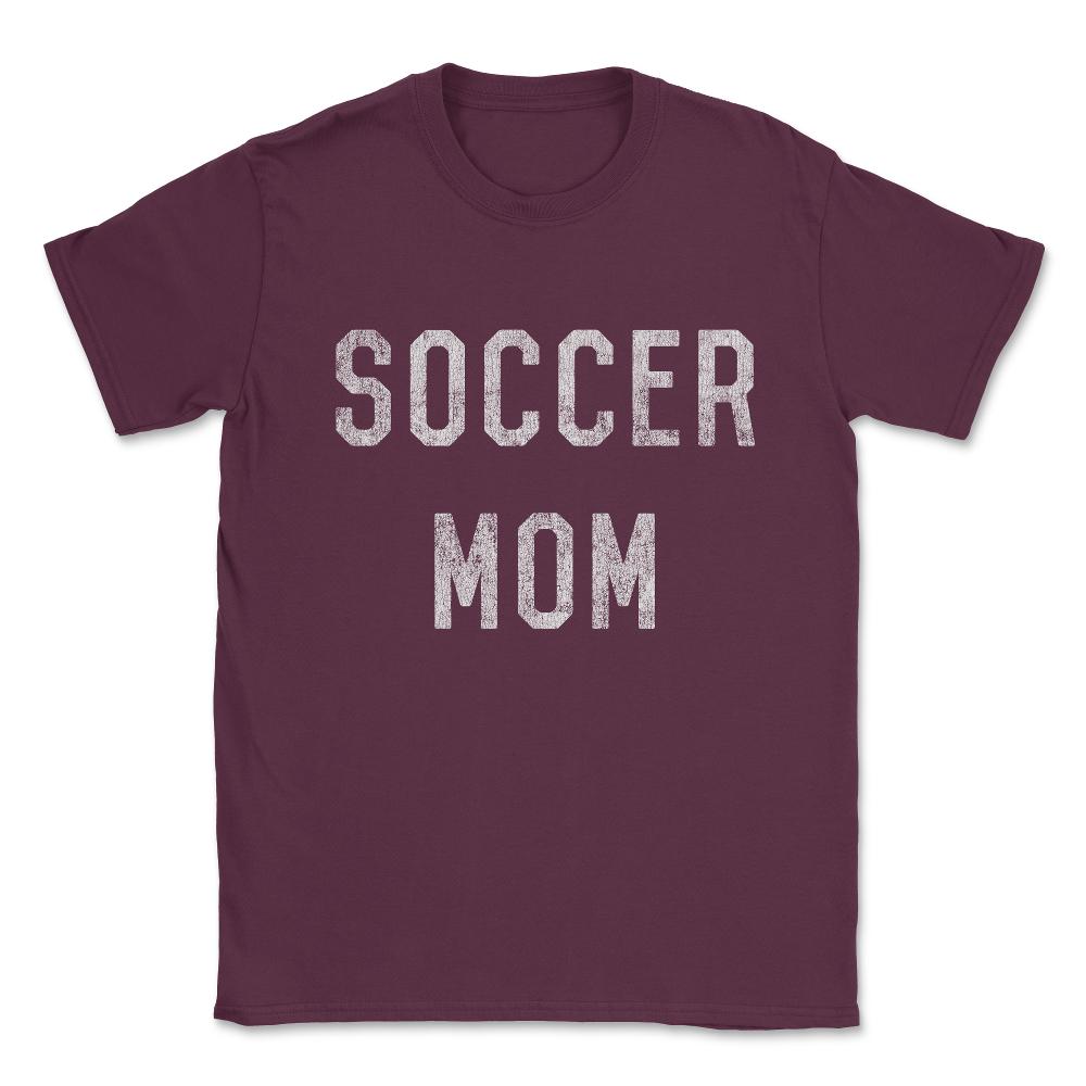 Vintage Soccer Mom Unisex T-Shirt - Maroon