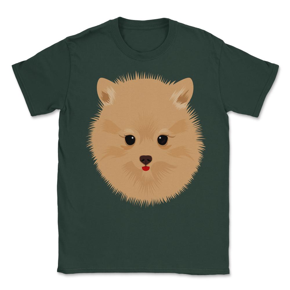 Poporanian Pup Unisex T-Shirt - Forest Green