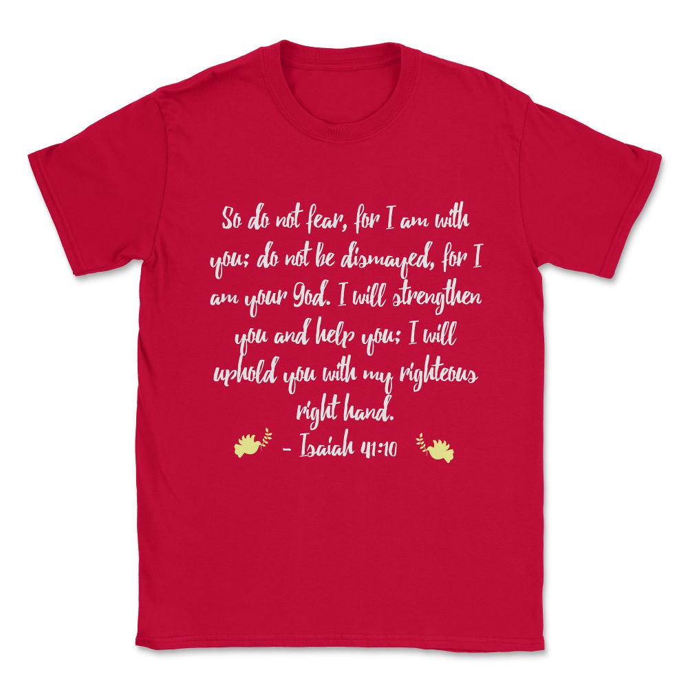 Isaiah 4110 Bible Unisex T-Shirt - Red