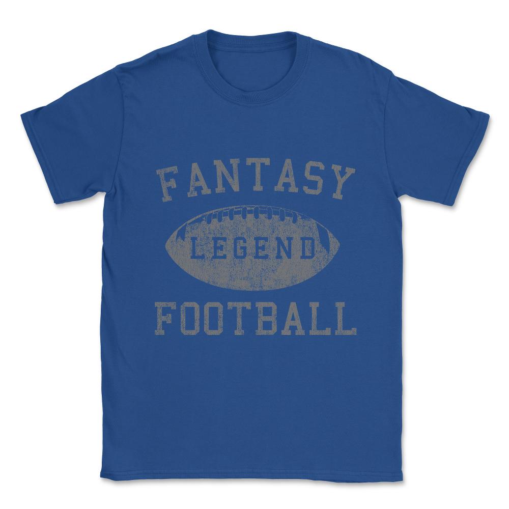 Vintage Fantasy Football Legend Unisex T-Shirt - Royal Blue