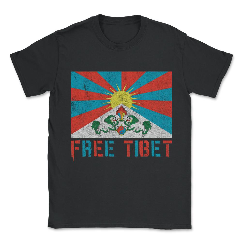 Free Tibet Unisex T-Shirt - Black