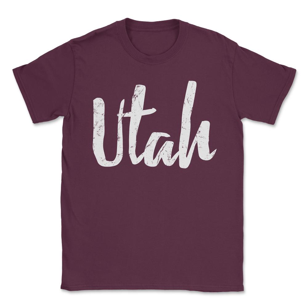 Utah Unisex T-Shirt - Maroon