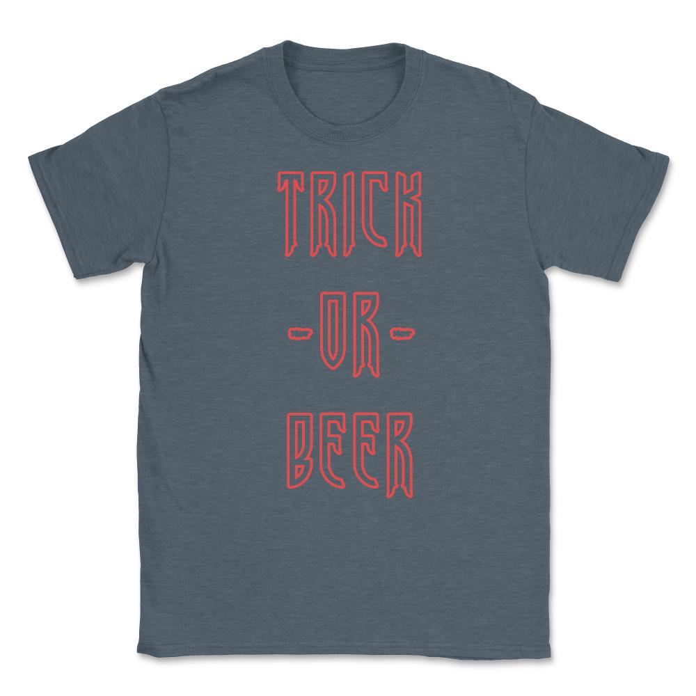 Trick Or Beer Unisex T-Shirt - Dark Grey Heather
