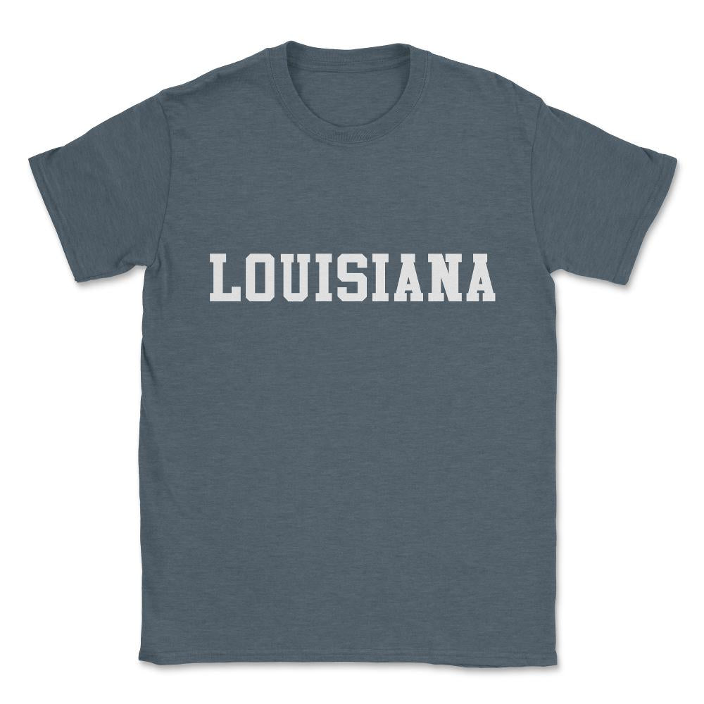 Louisiana Unisex T-Shirt - Dark Grey Heather