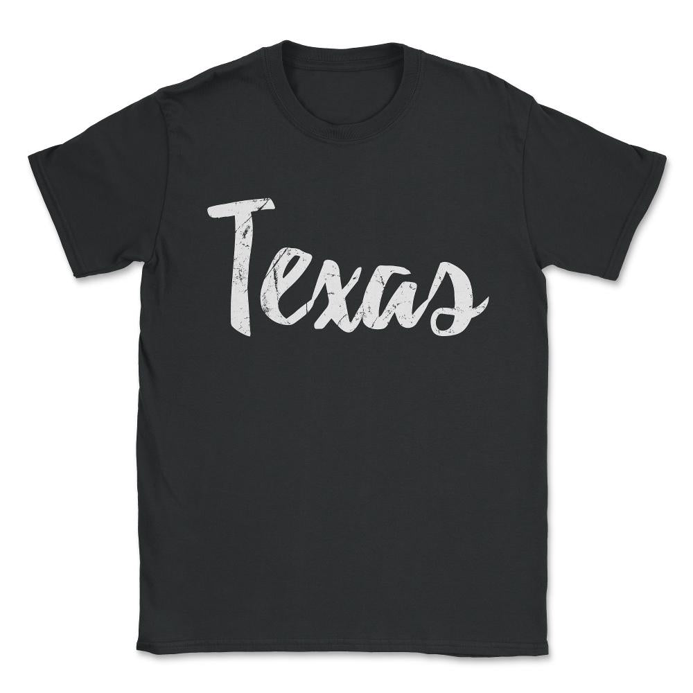 Texas Unisex T-Shirt - Black