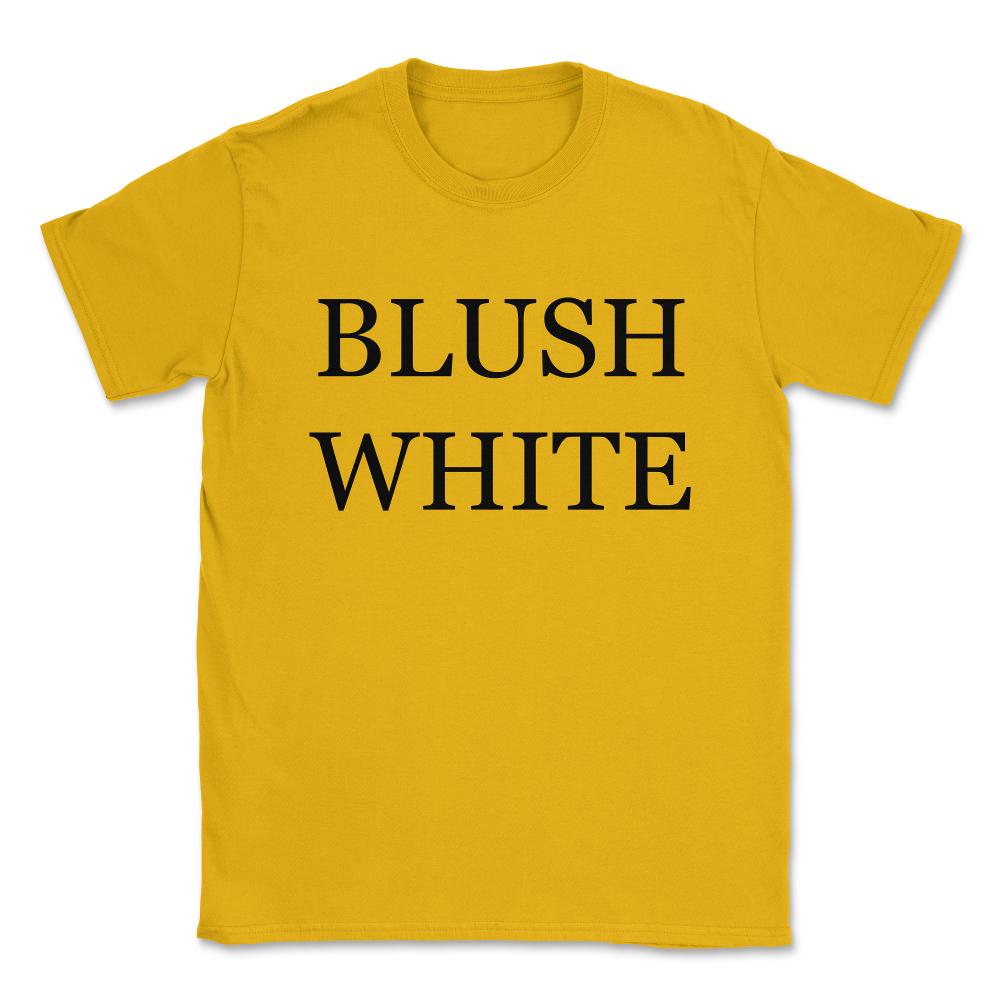 Blush White Wine Costume Unisex T-Shirt - Gold