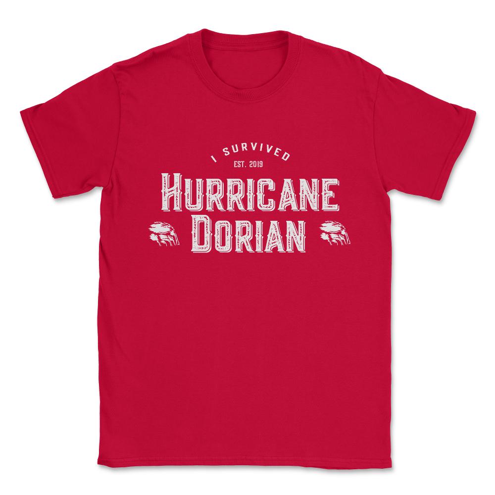 I Survived Hurricane Dorian 2019 Unisex T-Shirt - Red
