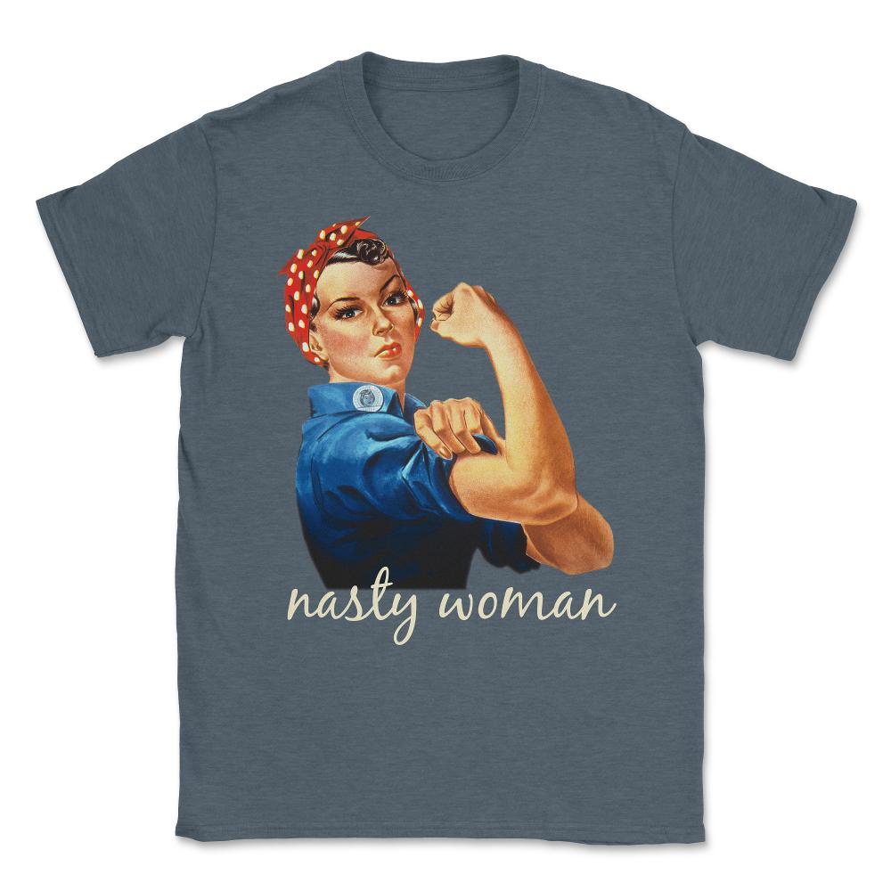 Retro Nasty Woman T-Shirt Unisex T-Shirt - Dark Grey Heather