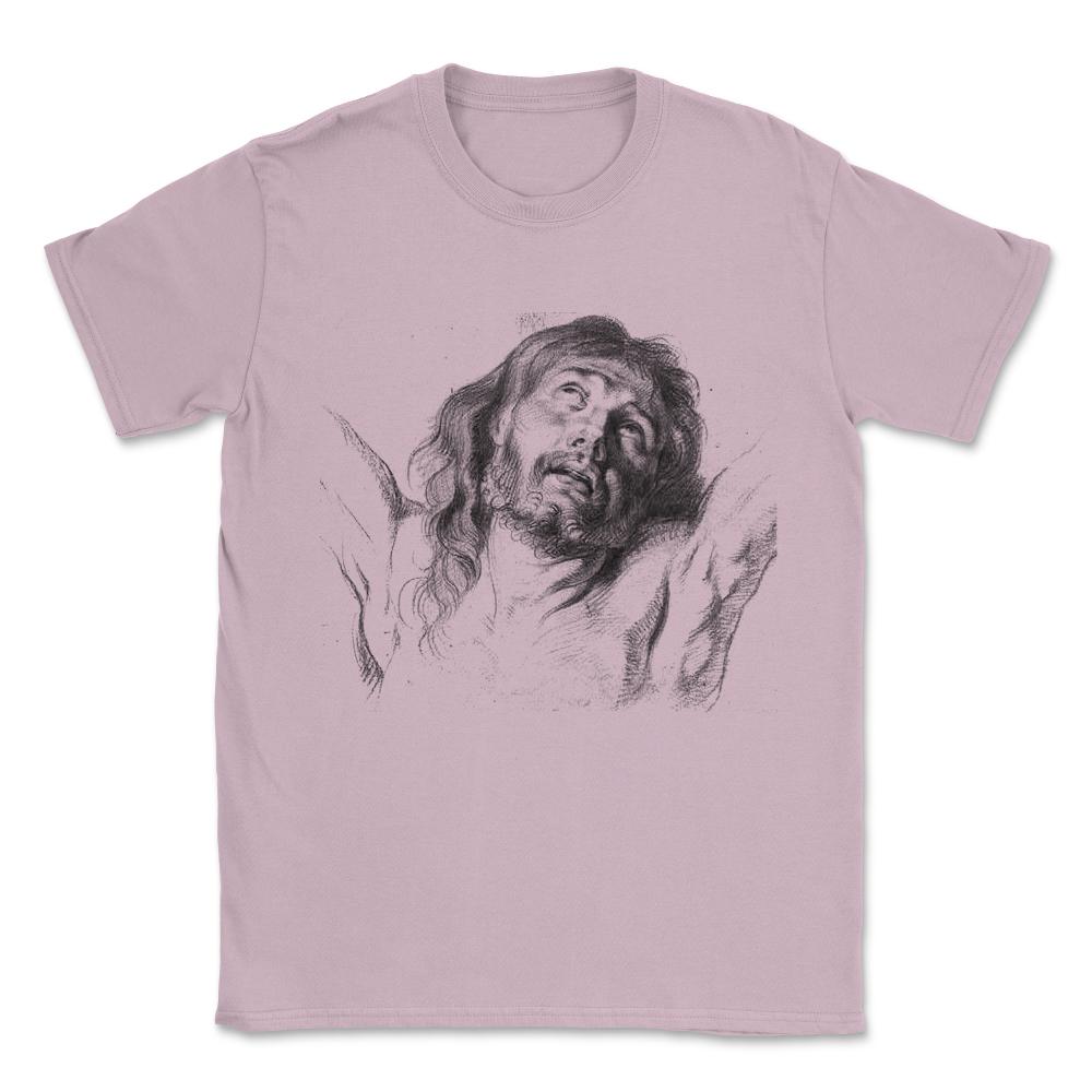 Head Of Christ Unisex T-Shirt - Light Pink