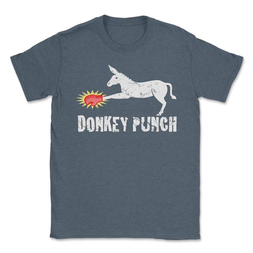 Donkey Punch Unisex T-Shirt - Dark Grey Heather