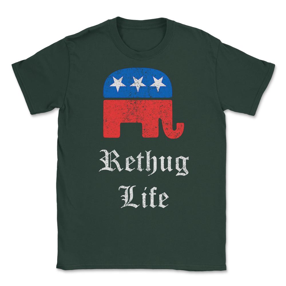 Rethug Life Vintage Unisex T-Shirt - Forest Green