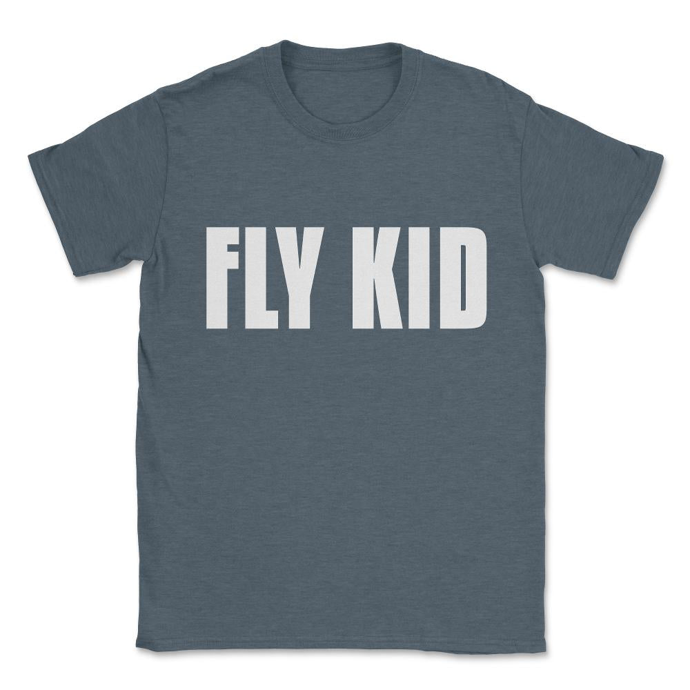 Fly Kid Funny Family Unisex T-Shirt - Dark Grey Heather