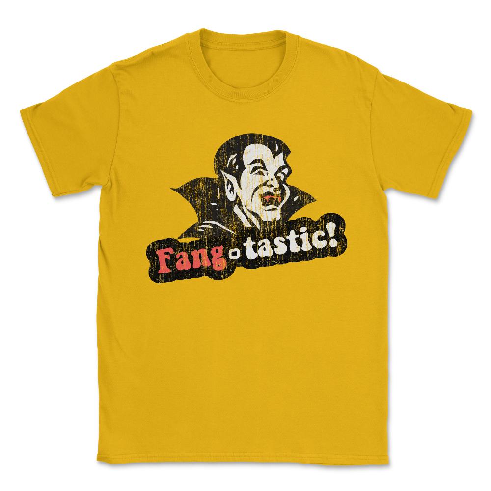 Fang-tastic Vampire Halloween Unisex T-Shirt - Gold