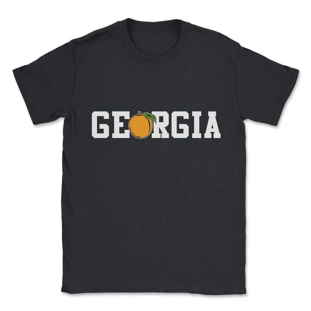 Georgia Peach Unisex T-Shirt - Black