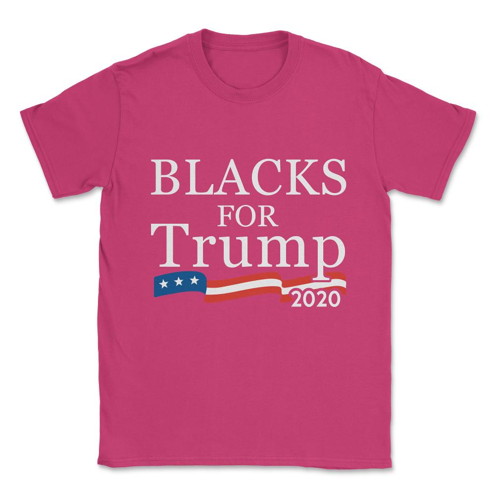 Black Conservatives For Trump 2020 Unisex T-Shirt - Heliconia