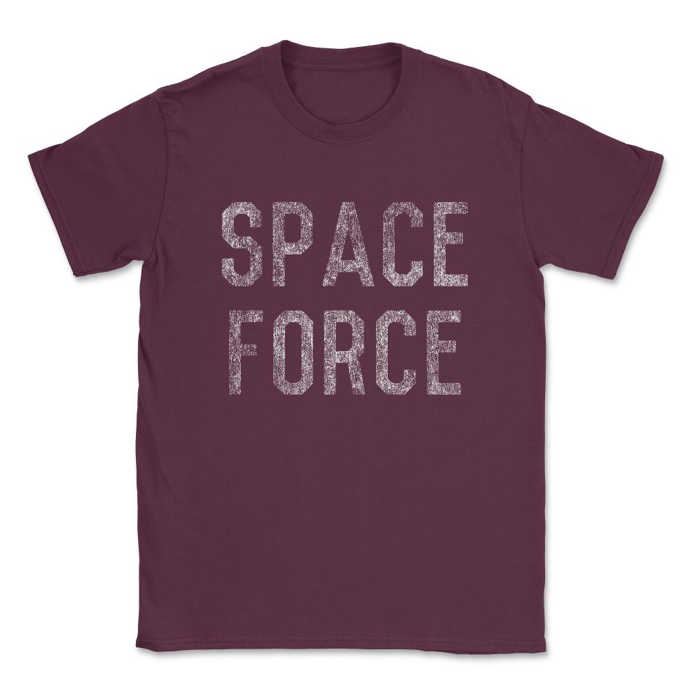 Space Force Unisex T-Shirt - Maroon