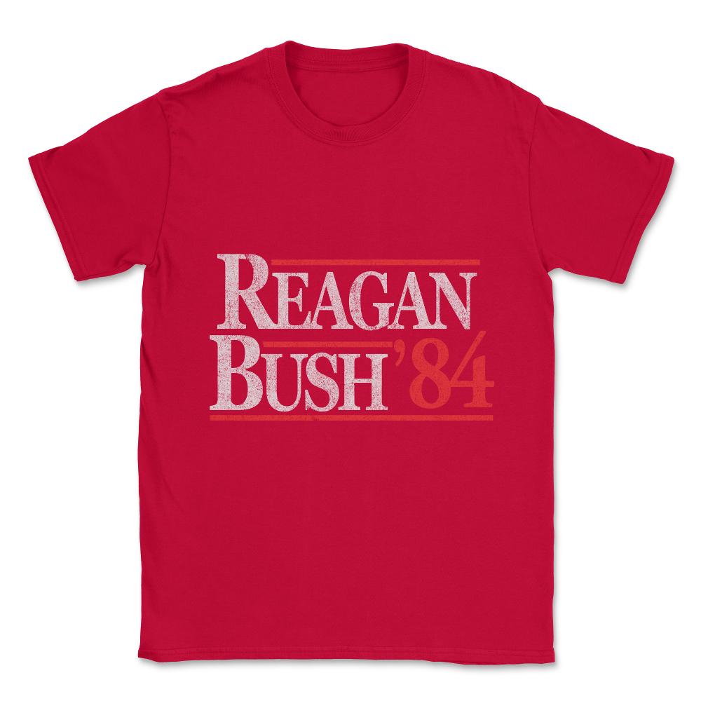 Vintage Reagan Bush 1984 Unisex T-Shirt - Red