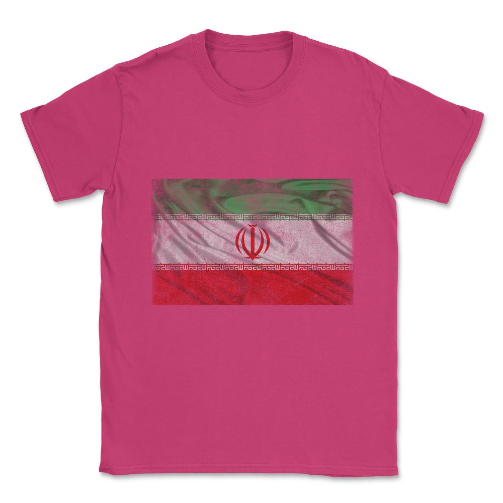 Iran Flag Vintage Unisex T-Shirt - Heliconia