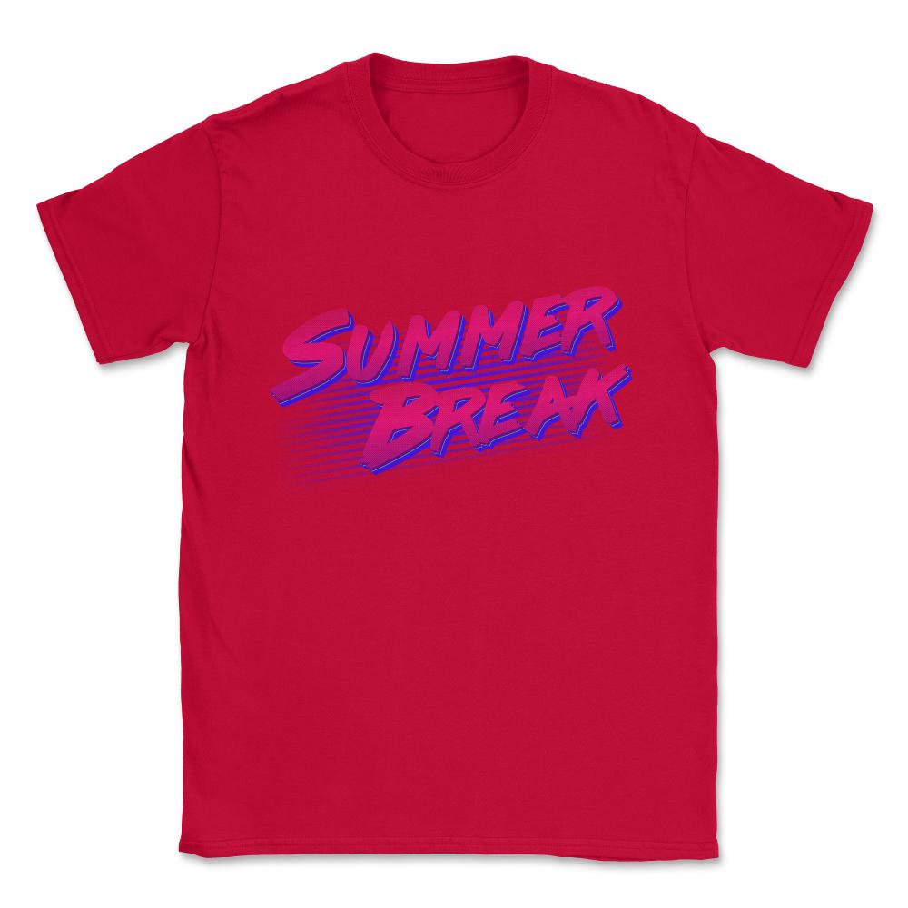 Summer Break Retro Unisex T-Shirt - Red