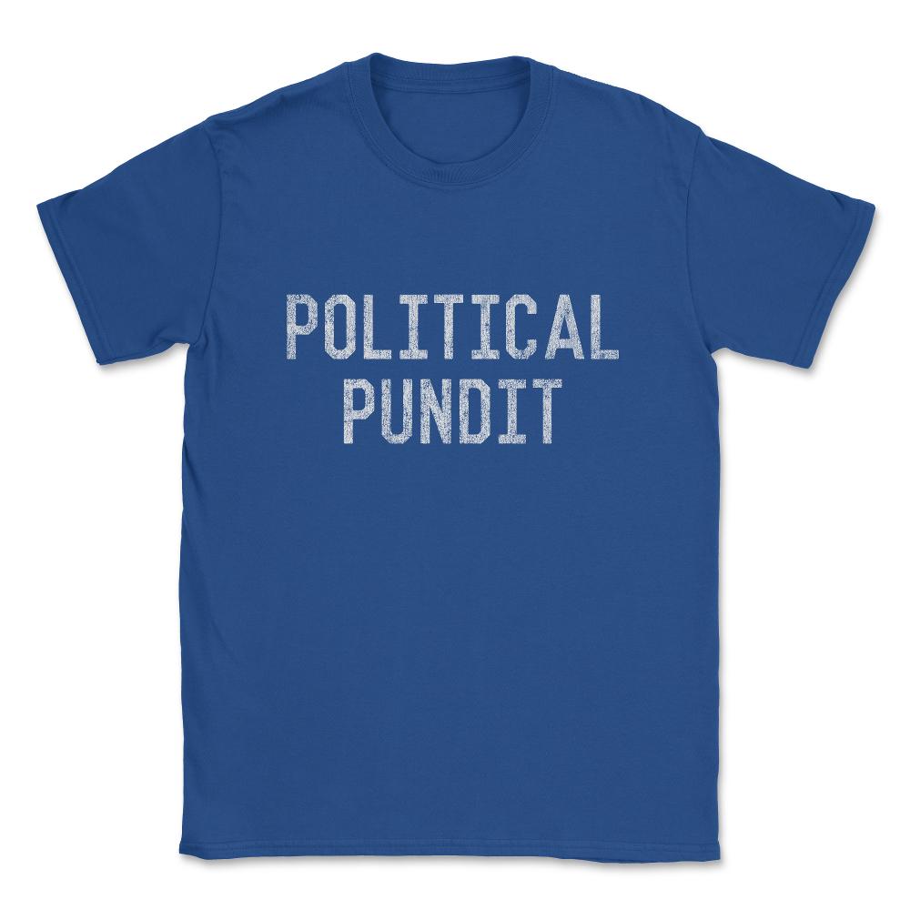 Political Pundit Vintage Unisex T-Shirt - Royal Blue