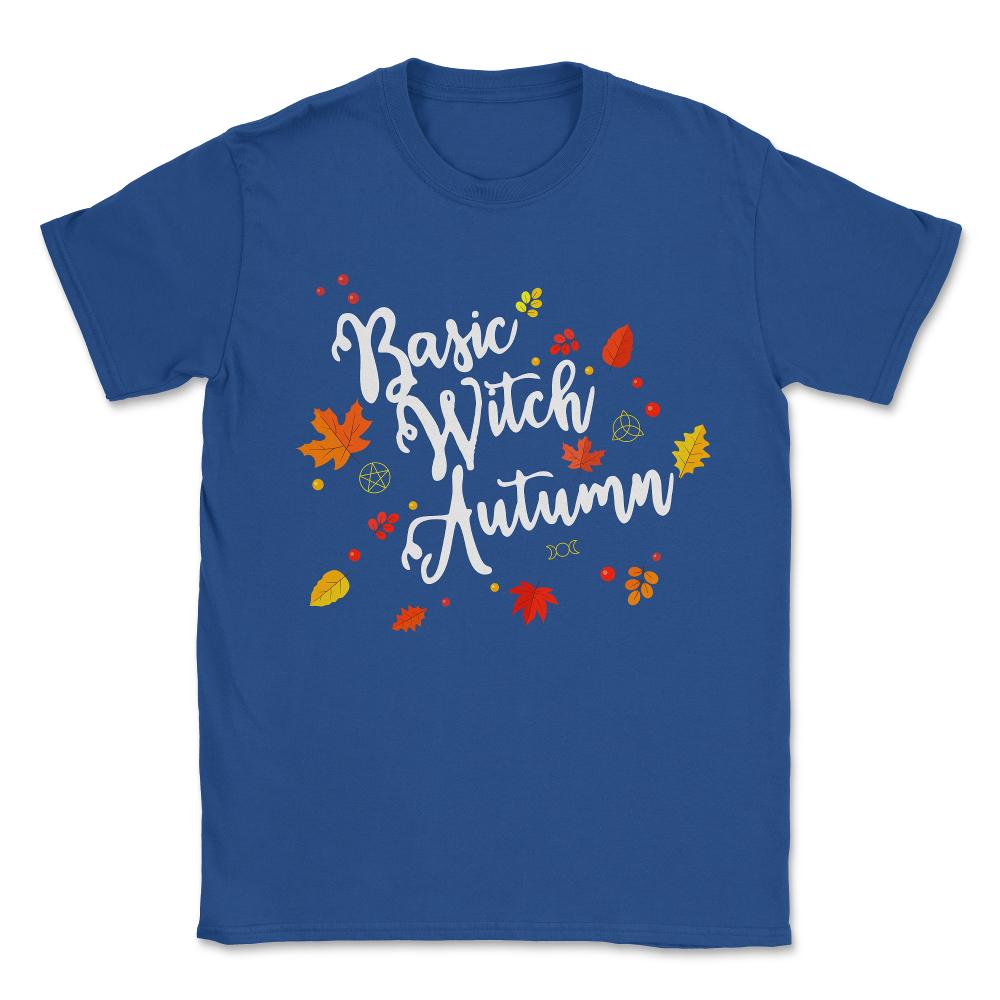 Basic Witch Autumn Unisex T-Shirt - Royal Blue