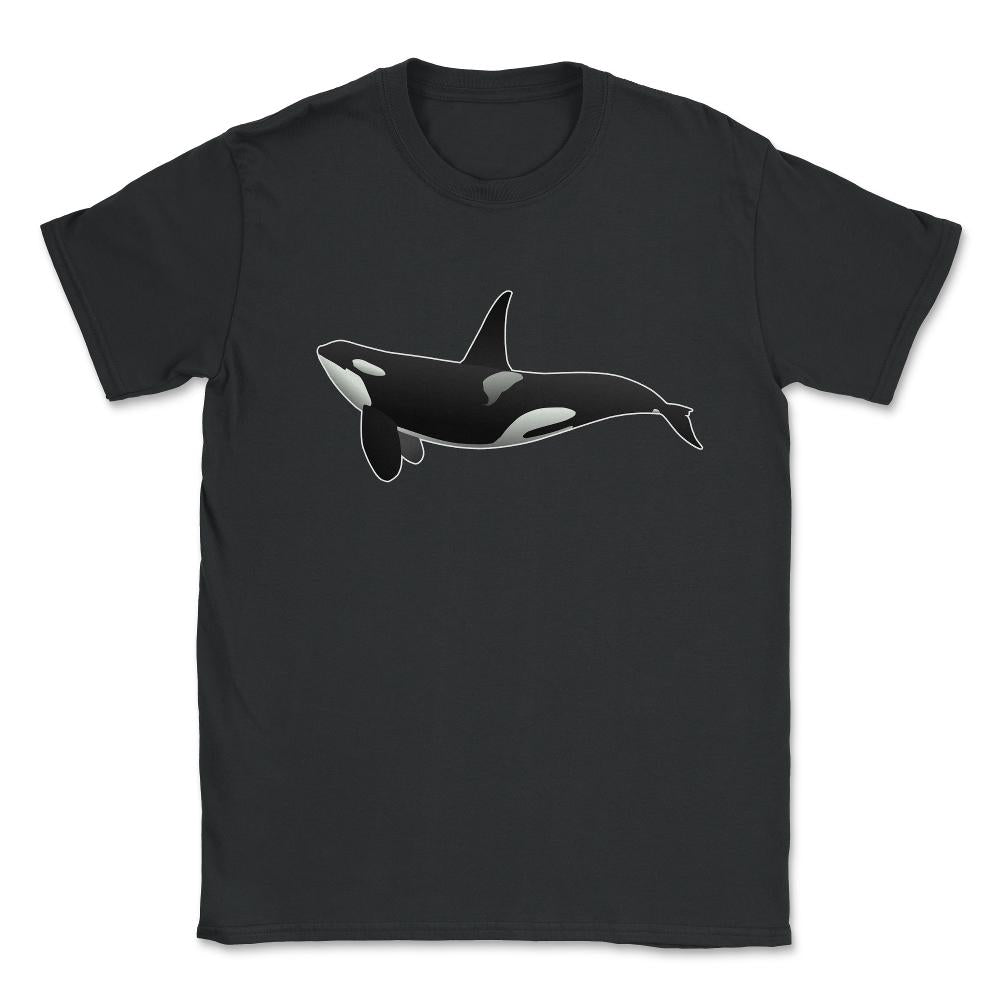 Orca Killer Whale Unisex T-Shirt - Black