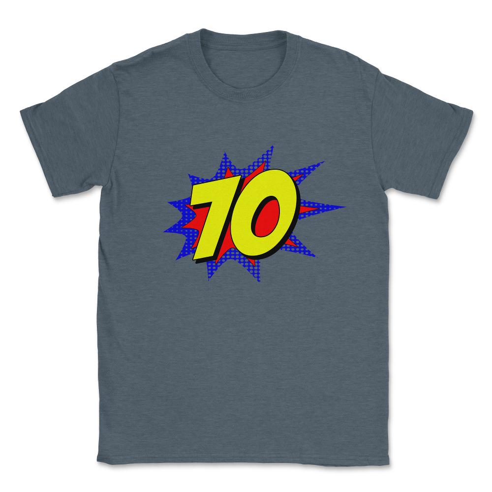 Superhero 70 Years Old Birthday Unisex T-Shirt - Dark Grey Heather