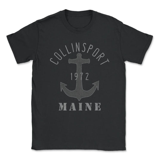 Collinsport Maine Vintage Unisex T-Shirt - Black