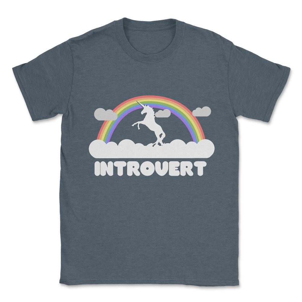 Introvert Unisex T-Shirt - Dark Grey Heather