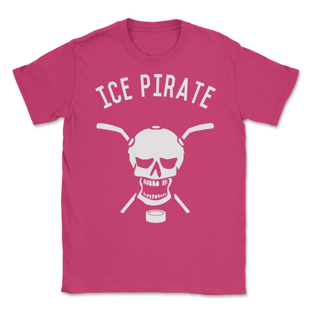 Ice Pirate Hockey Unisex T-Shirt - Heliconia